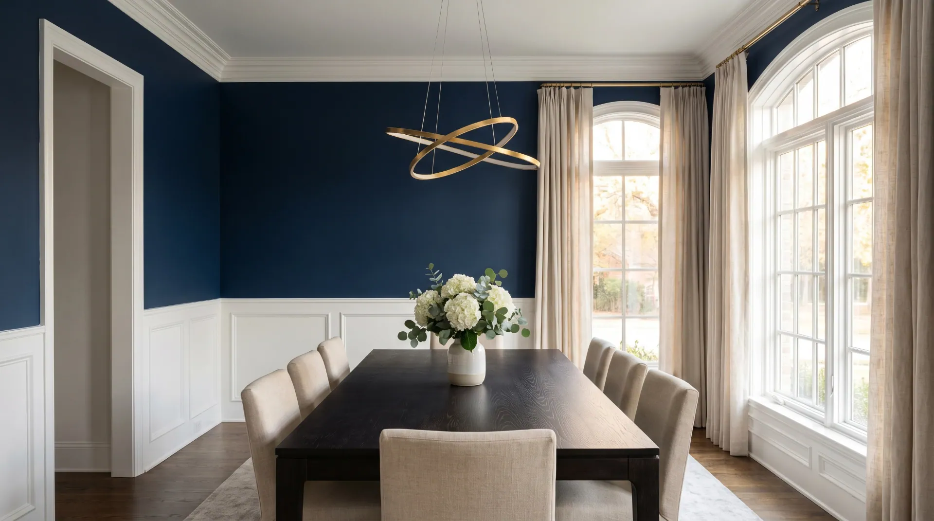 Formal dining repaint — Walls, wainscot & ceiling, Frisco